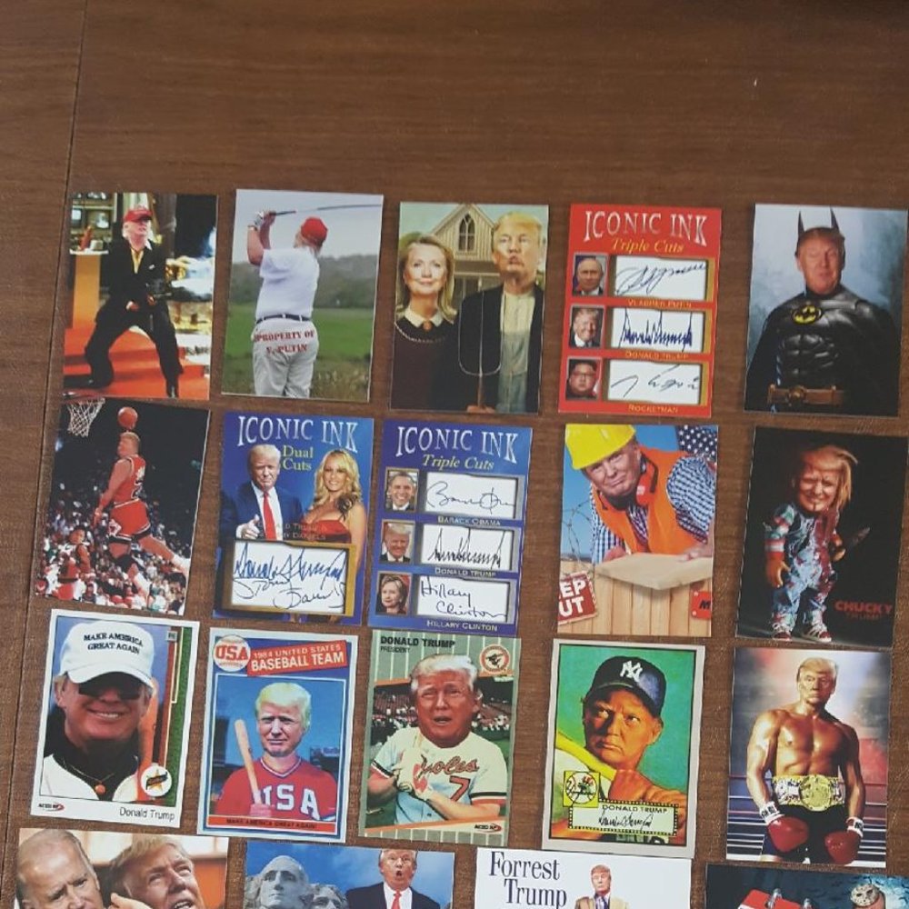 Lot of 25 Different Donald Trump cards MAGA